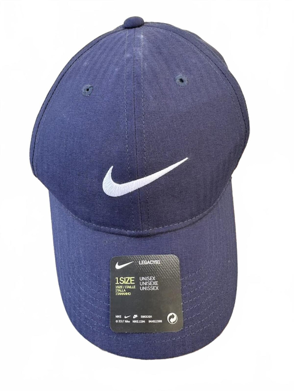 Nike Legacy91 Navy Swoosh Strapback Hat NWT