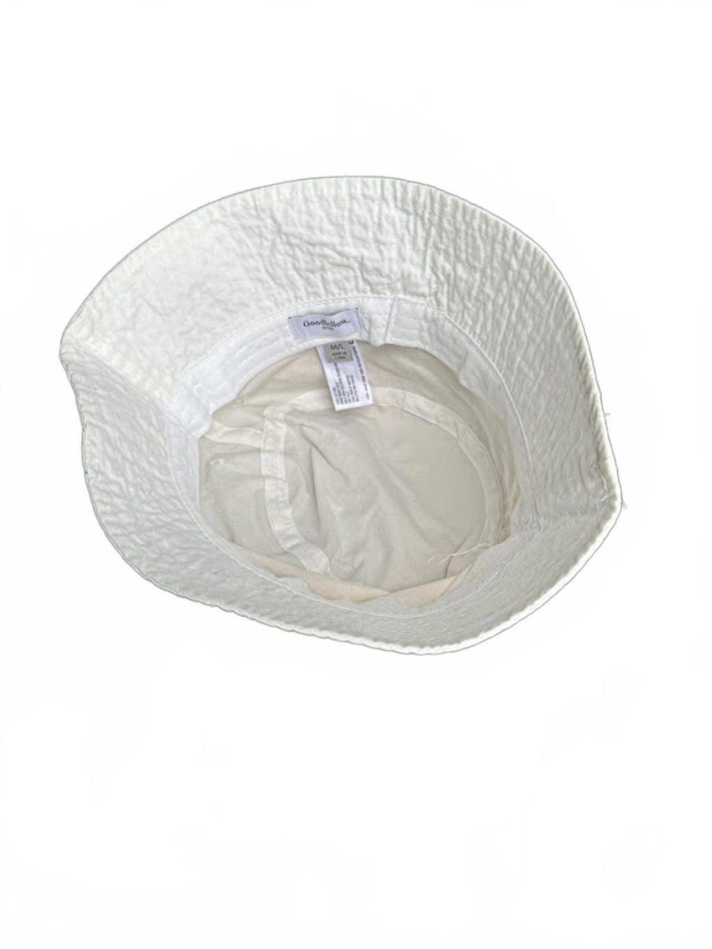 Goodfellow White Cotton Bucket Hat M/L