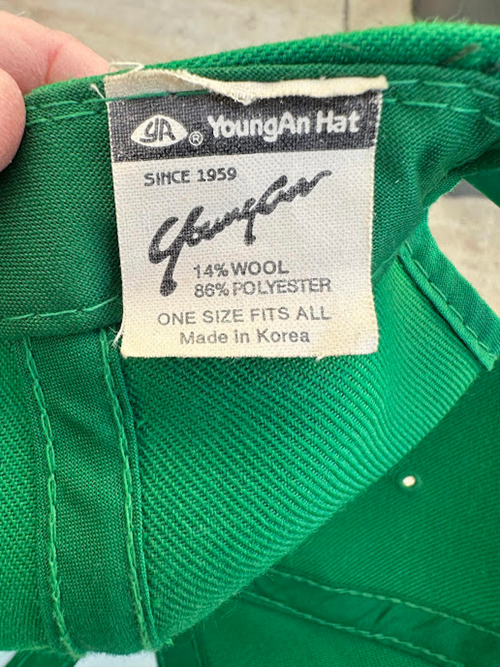 Vintage Coca Cola Snapback Green Korea Made