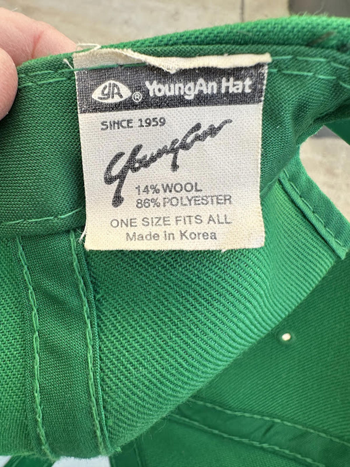 Vintage Coca Cola Snapback Green Korea Made