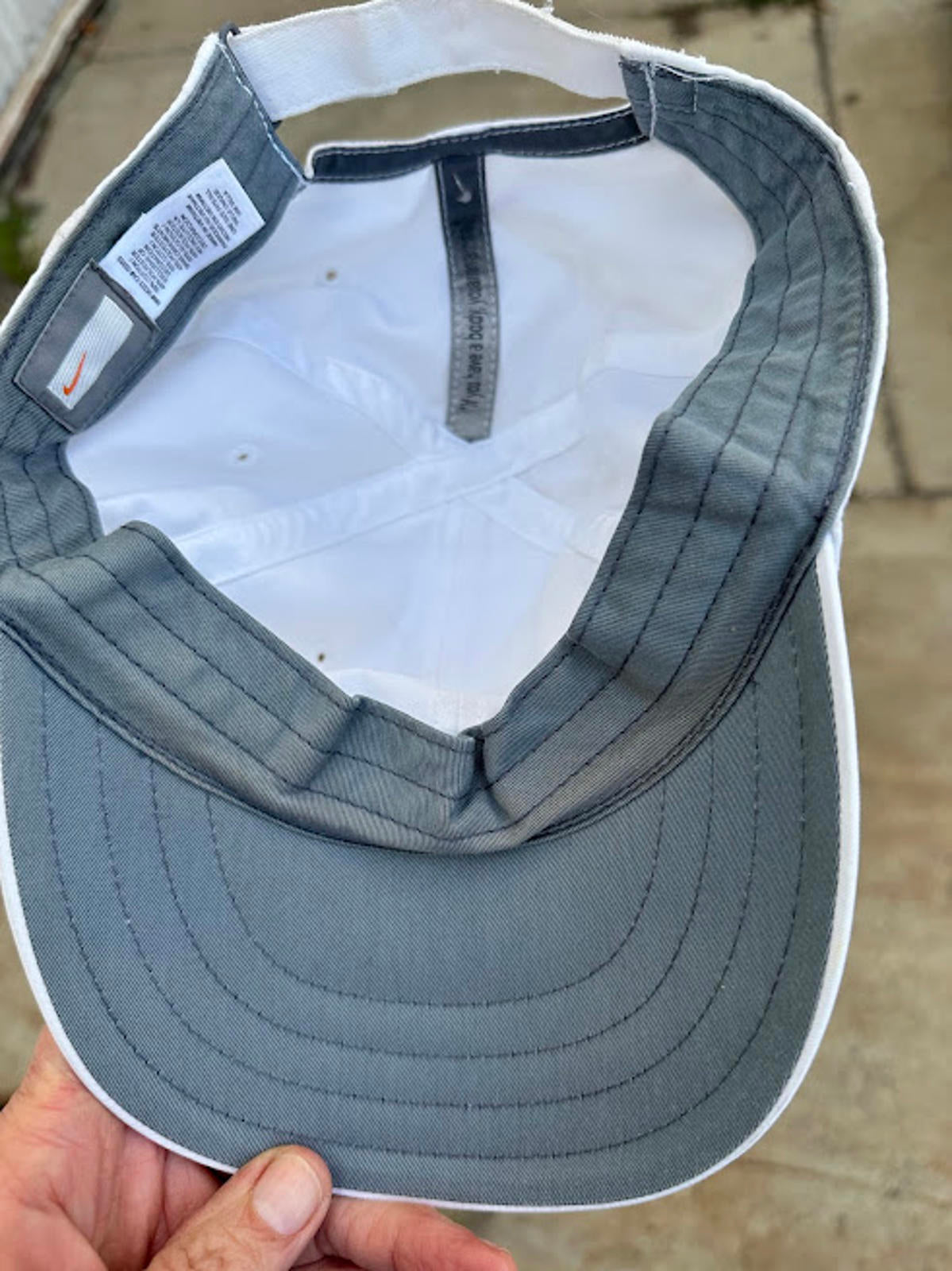 Nike White Swoosh Strapback Hat