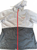 Columbia Two-Tone Gray Windbreaker Jacket Large