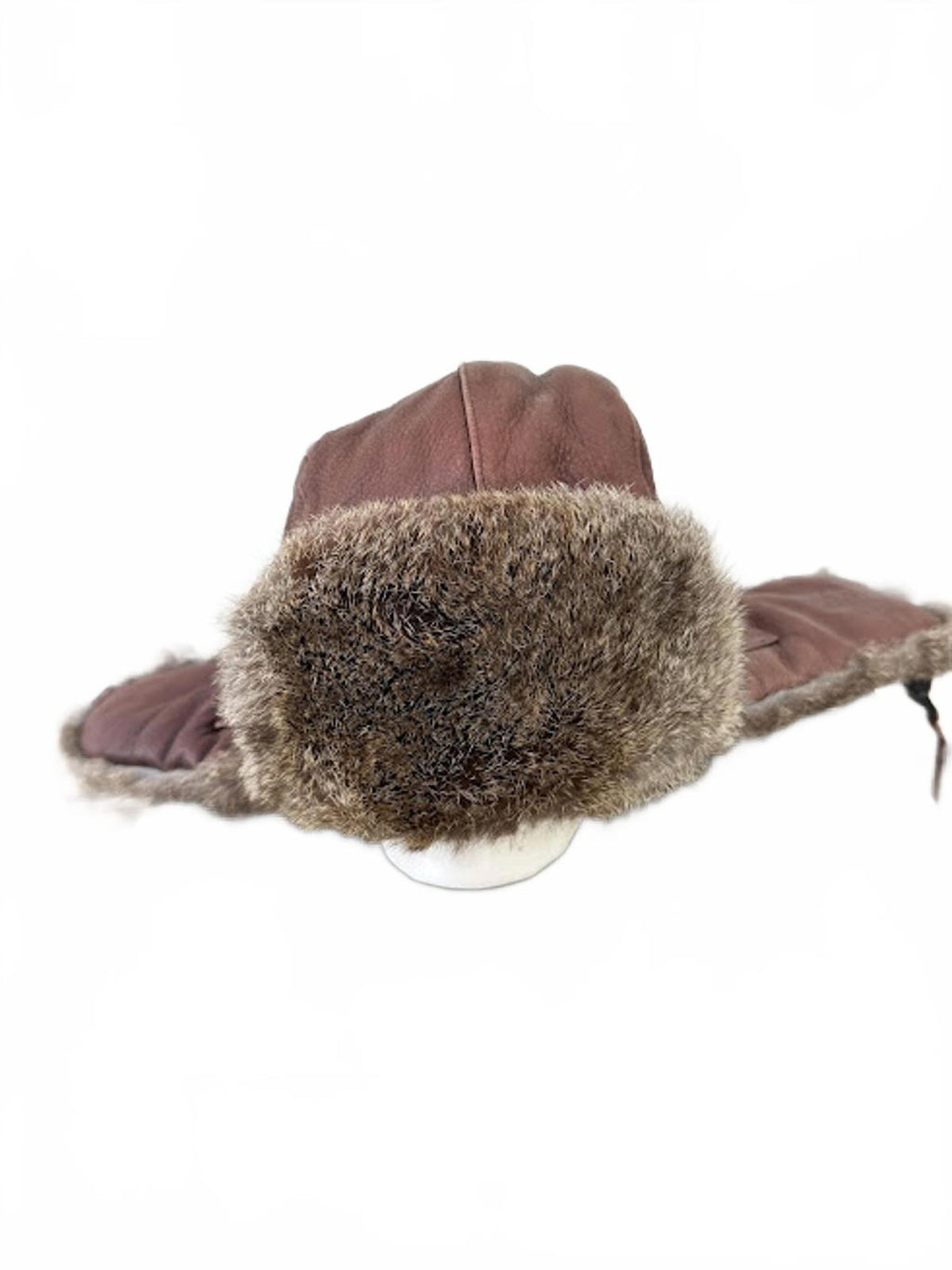 Mad Bomber Leather Trapper Hat XL