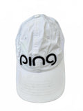 Ping White Flexfit Golf Cap 110 Tech