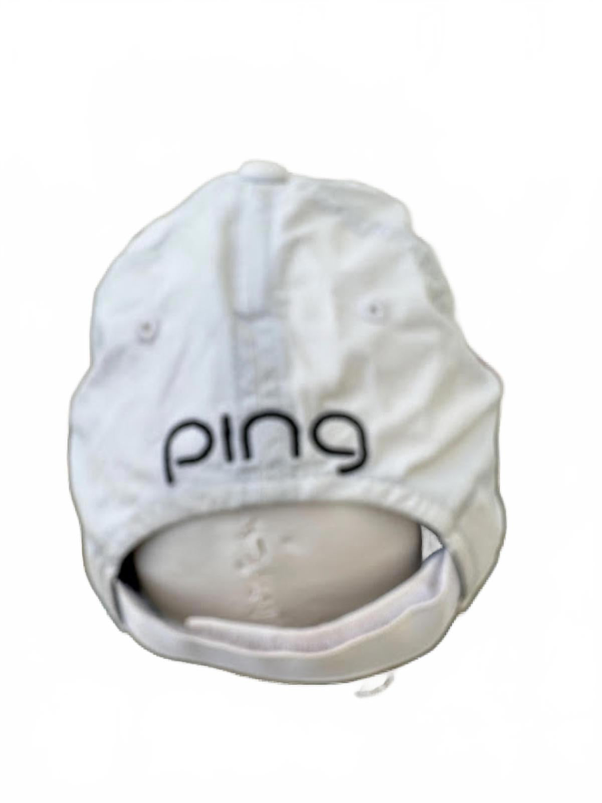 Ping White Flexfit Golf Cap 110 Tech