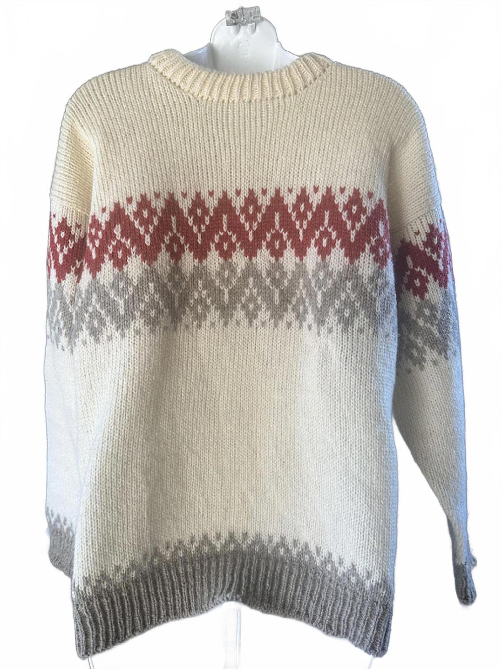 Vintage Kauri Kraft NZ Hand Knit Wool Sweater