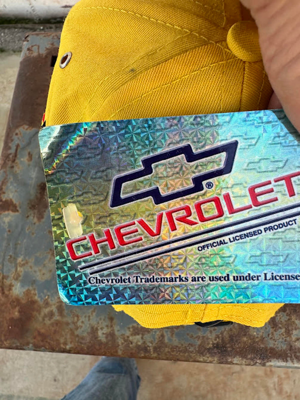 Chevrolet Corvette Yellow Hat NWT GM Licensed