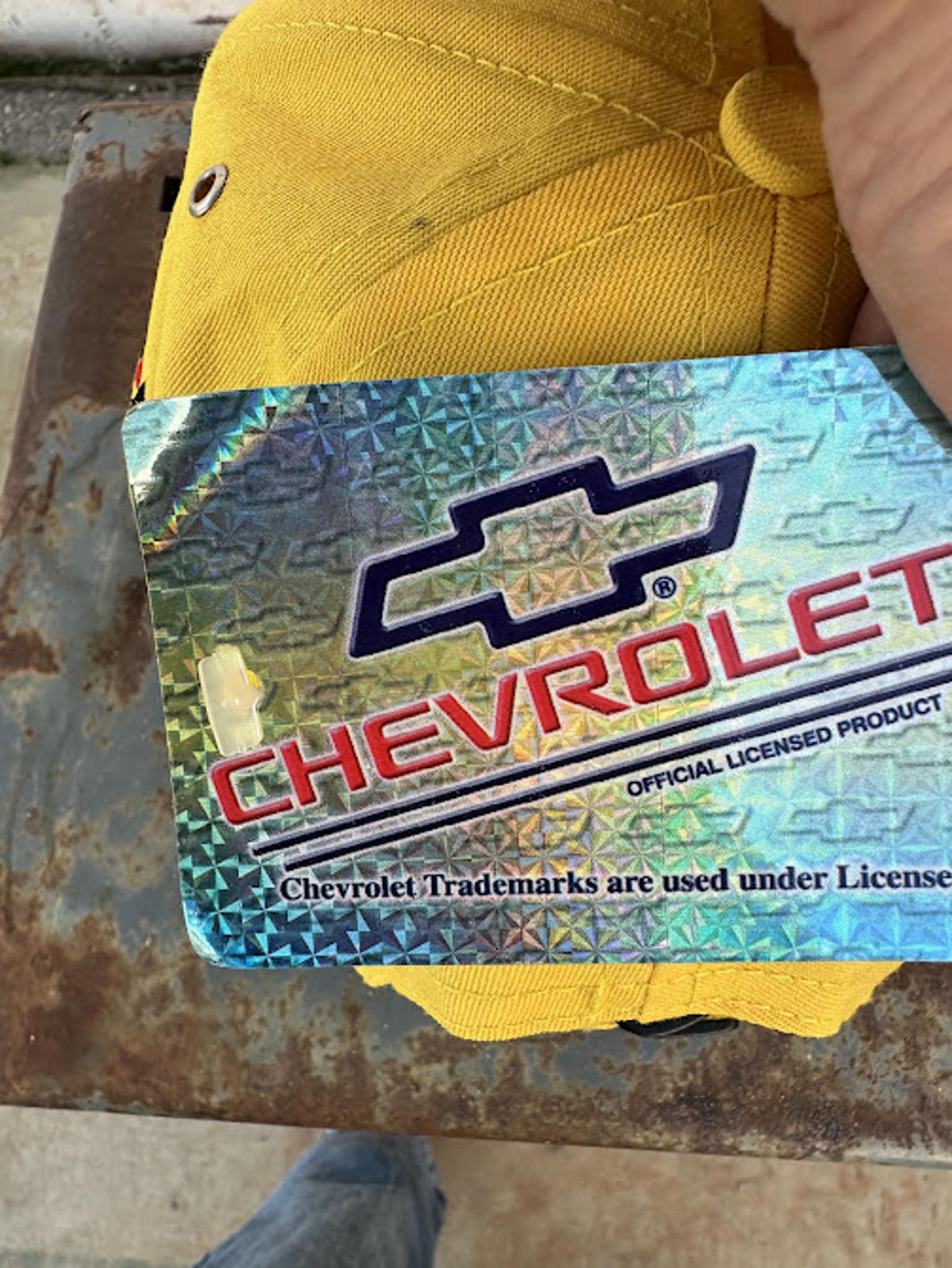 Chevrolet Corvette Yellow Hat NWT GM Licensed