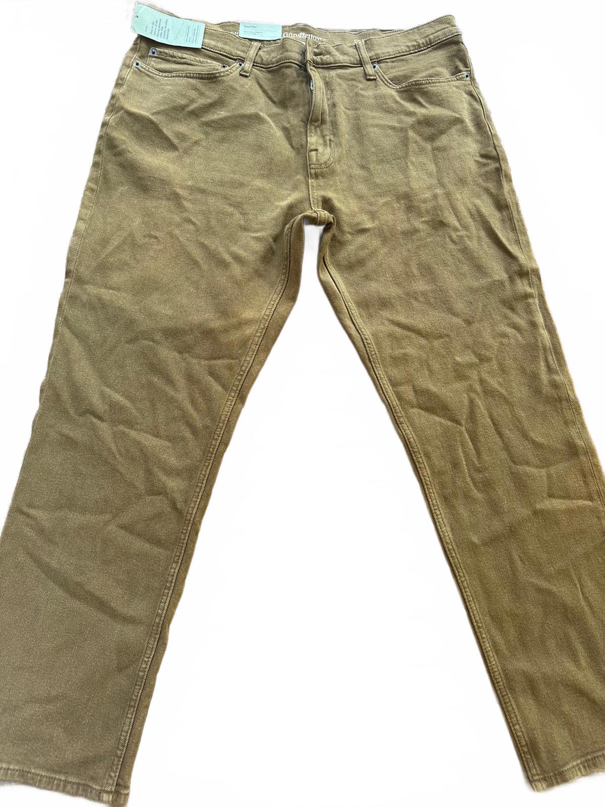 Goodfellow & Co Total Flex 5-Pocket Pants Men’s 40x30 Olive Brown NWT Stretch