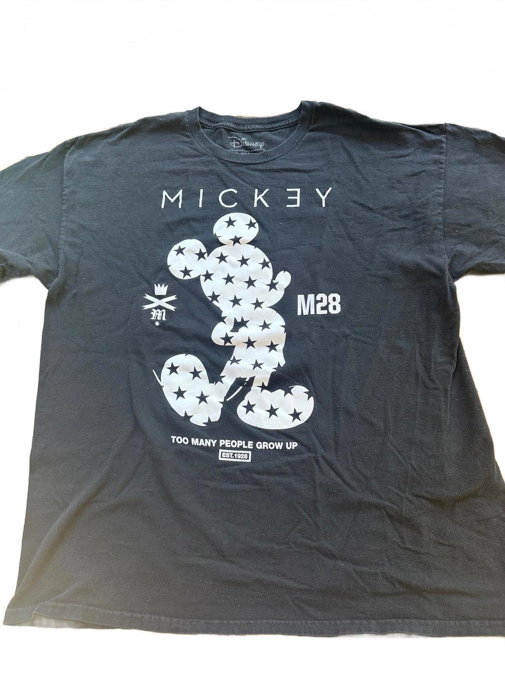 Disney × Neff Mickey Mouse Graphic Tee XL Black Stars Collab