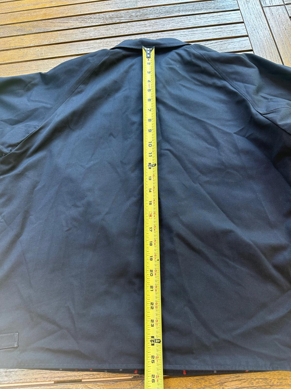 Vintage Burberrys Made in England Navy Car Coat Plaid Lining