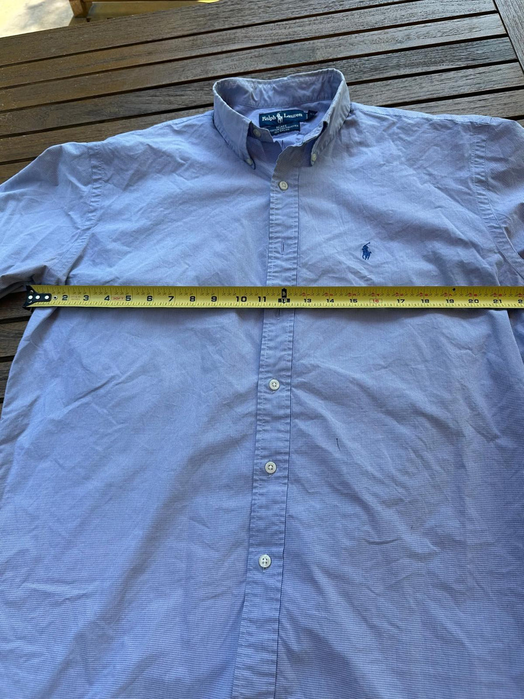Ralph Lauren Blake Men’s L Button-Down Shirt Micro Check