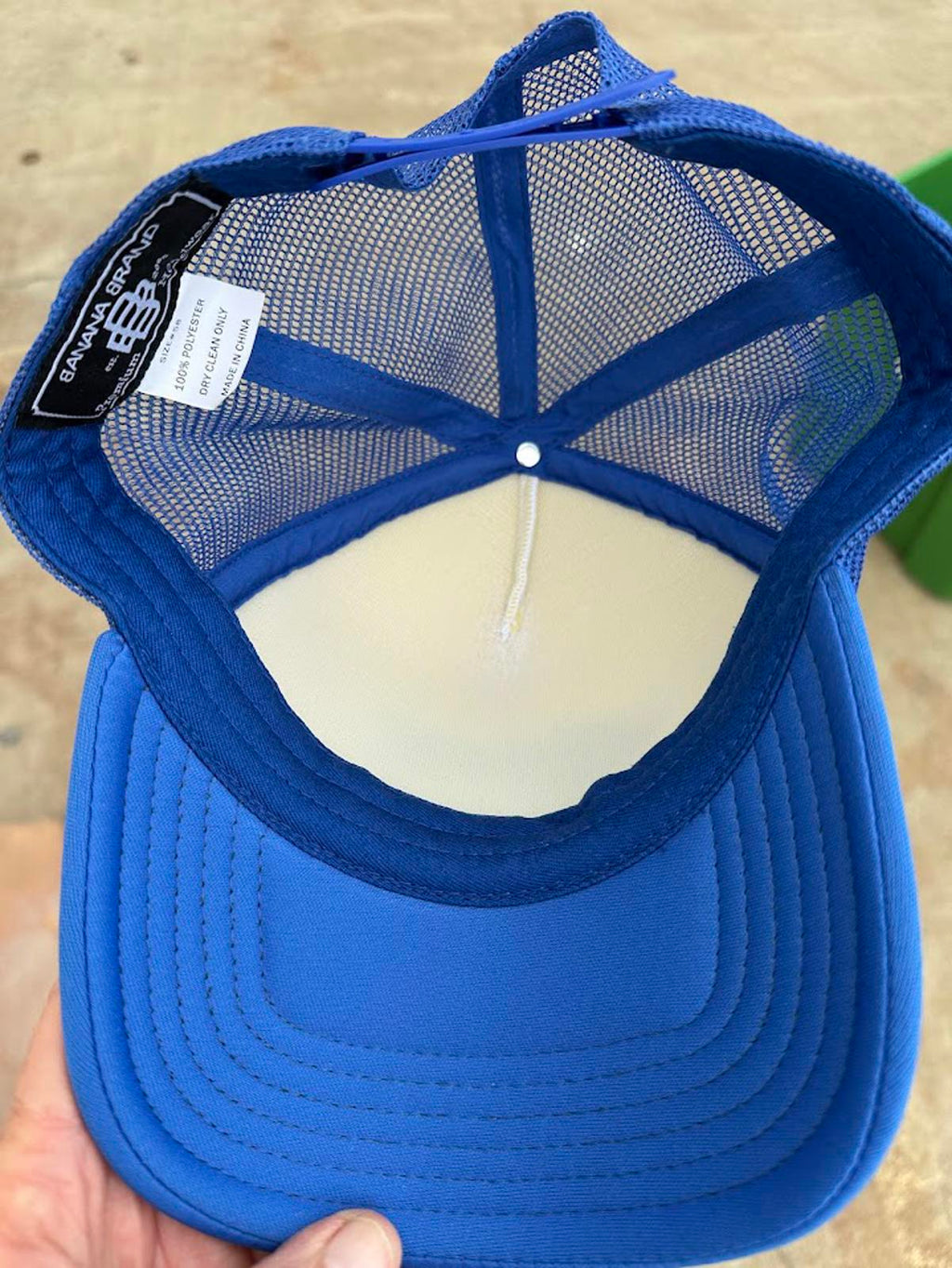 Johnny Bananas Trucker Hat Blue Snapback