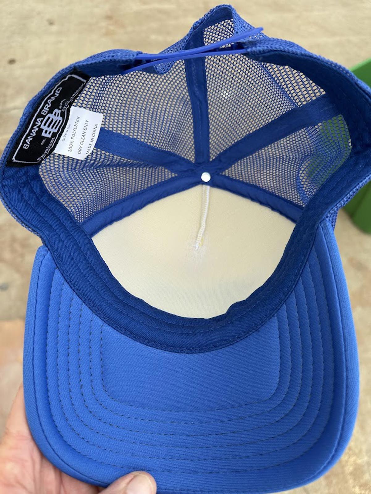 Johnny Bananas Trucker Hat Blue Snapback