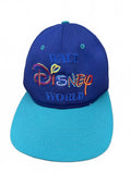 Vintage Walt Disney World Snapback Hat Blue Teal