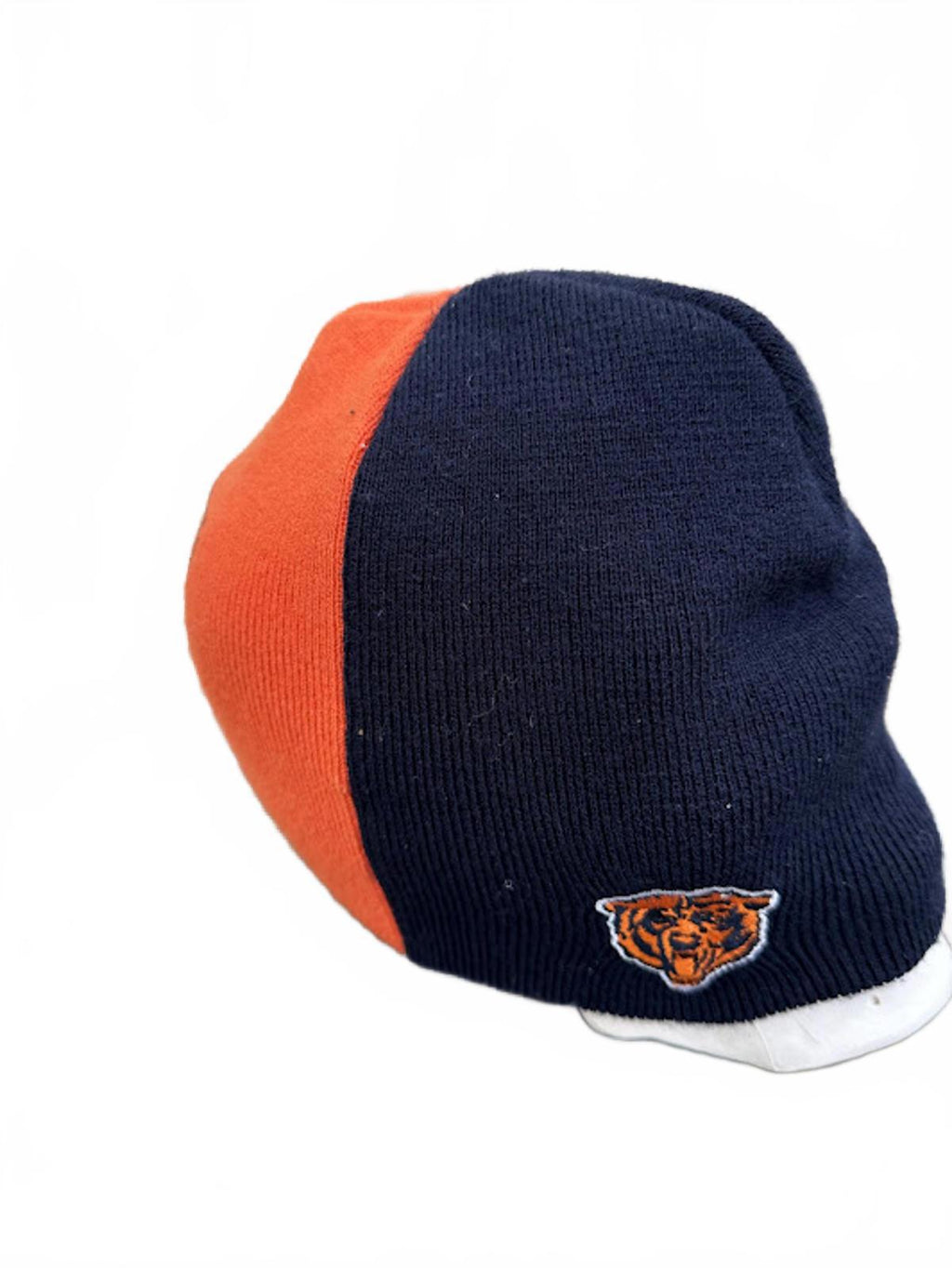 Chicago Bears Split Knit Beanie NFL Orange Navy