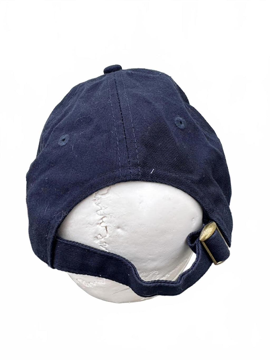 Shark Embroidered Navy Strapback Hat Cotton