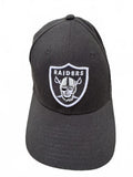 Raiders New Era 39THIRTY Flex Hat L/XL Black