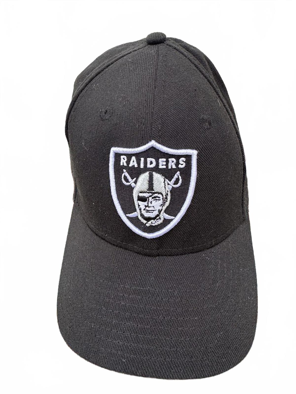Raiders New Era 39THIRTY Flex Hat L/XL Black