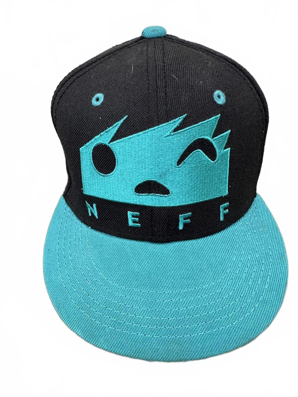 Neff Teal Black Snapback Flat Bill Hat