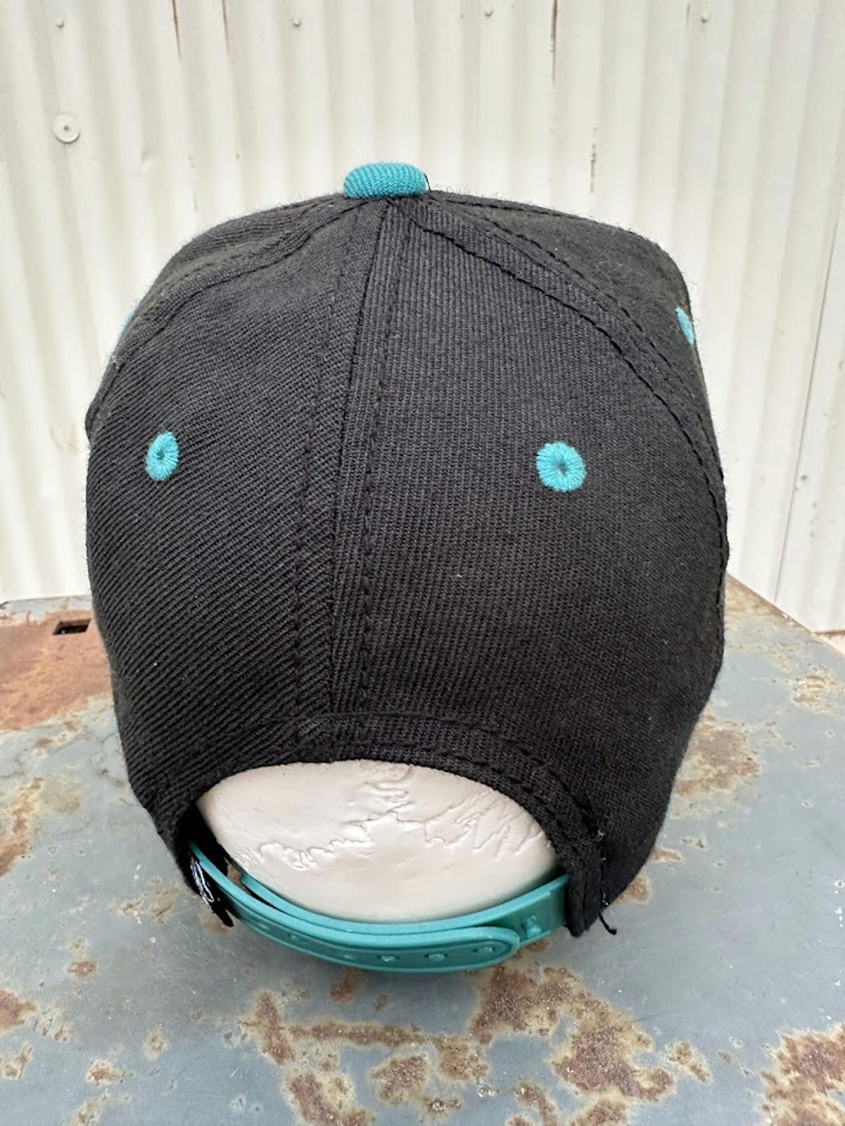 Neff Teal Black Snapback Flat Bill Hat