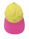 Yellow Pink Two-Tone Strapback Dad Hat