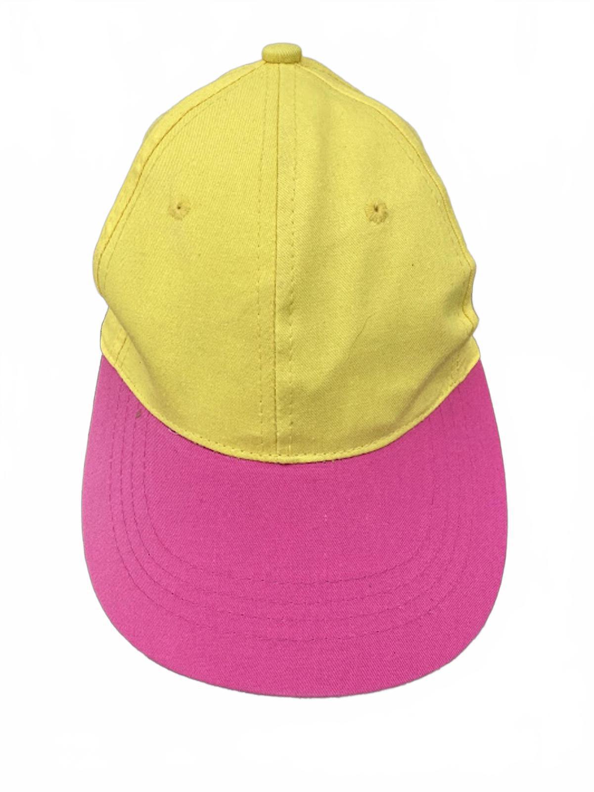 Yellow Pink Two-Tone Strapback Dad Hat