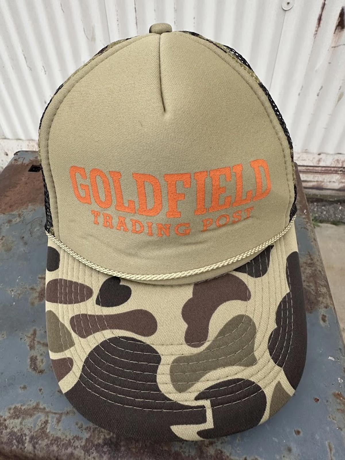 2 Vintage Camo Trucker Hats USA Mesh Snapback Lot