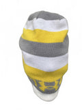 Under Armour Beanie Gray Yellow Stripe Knit Hat