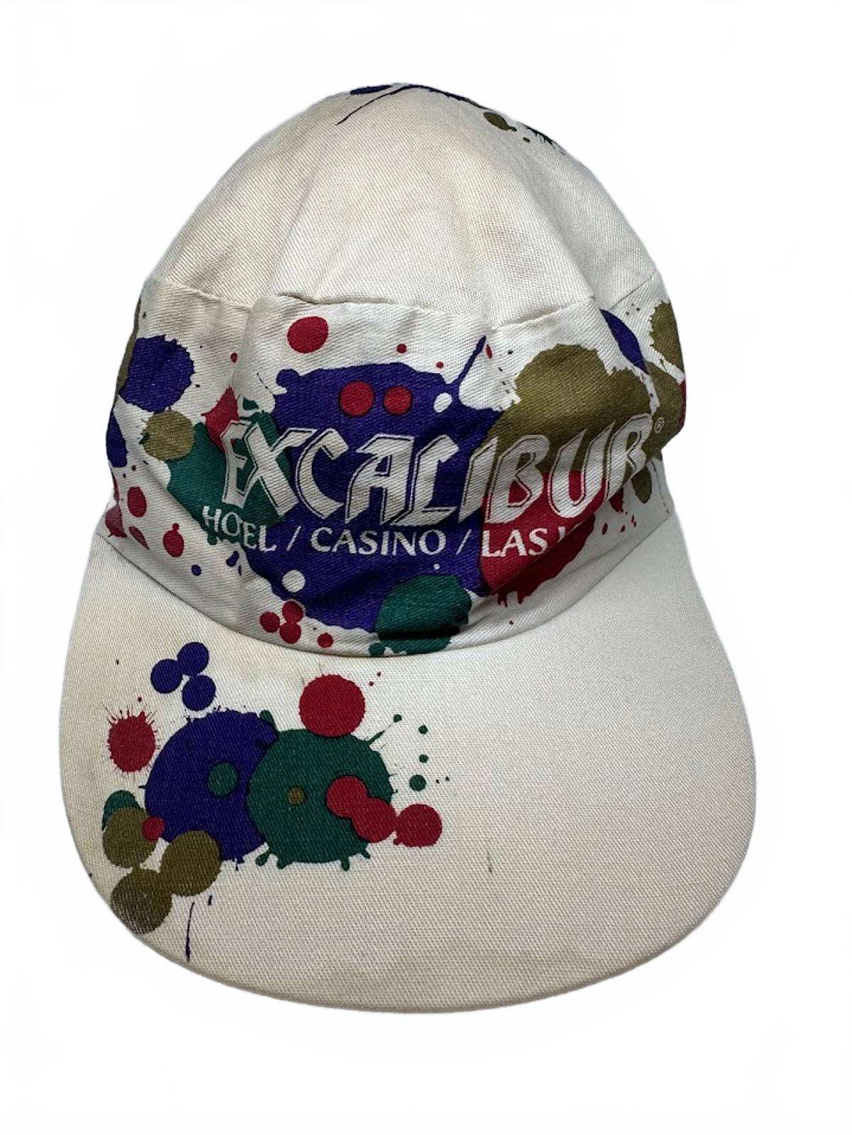 Vintage Excalibur Las Vegas Paint Splash Hat
