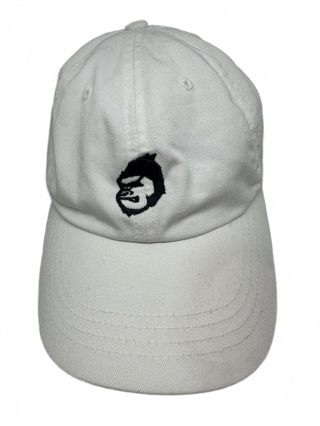 Gorilla Logo Dad Hat White Yupoong Strapback