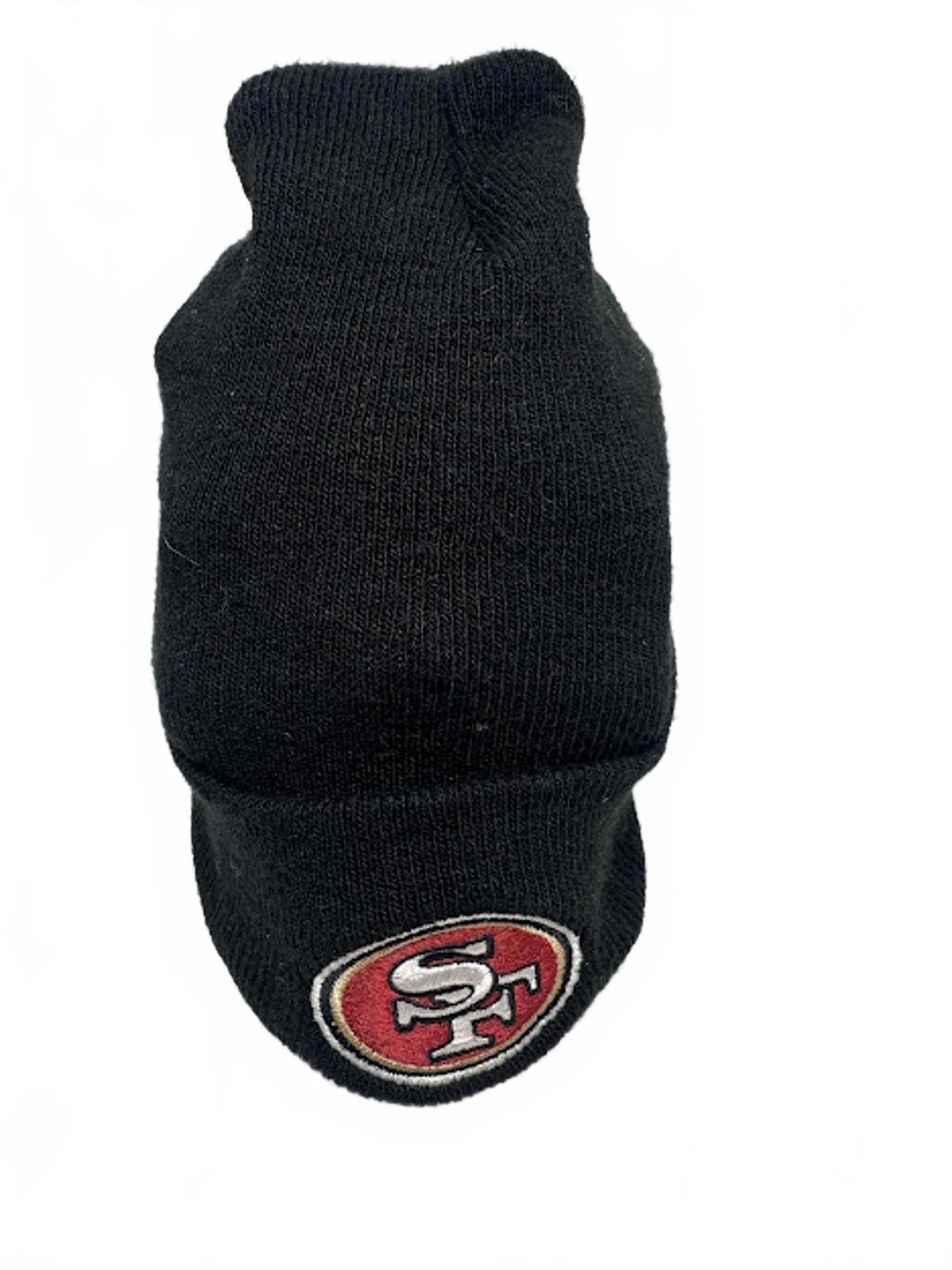SF 49ers Black Knit Beanie Hat NFL
