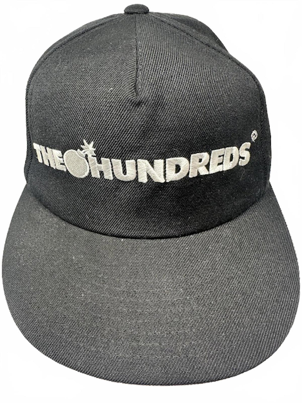 The Hundreds Black Snapback Hat Bomb Logo