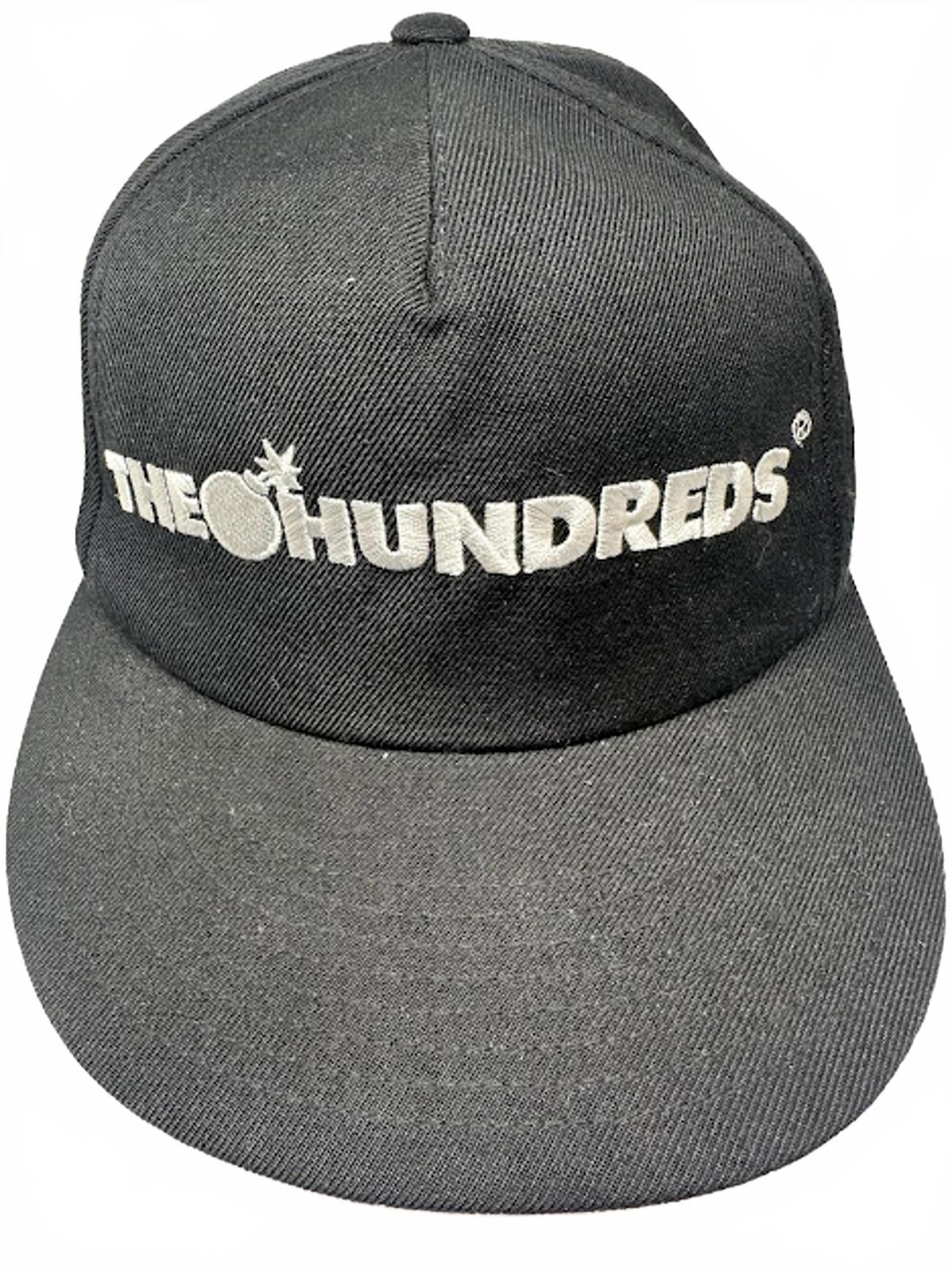 The Hundreds Black Snapback Hat Bomb Logo