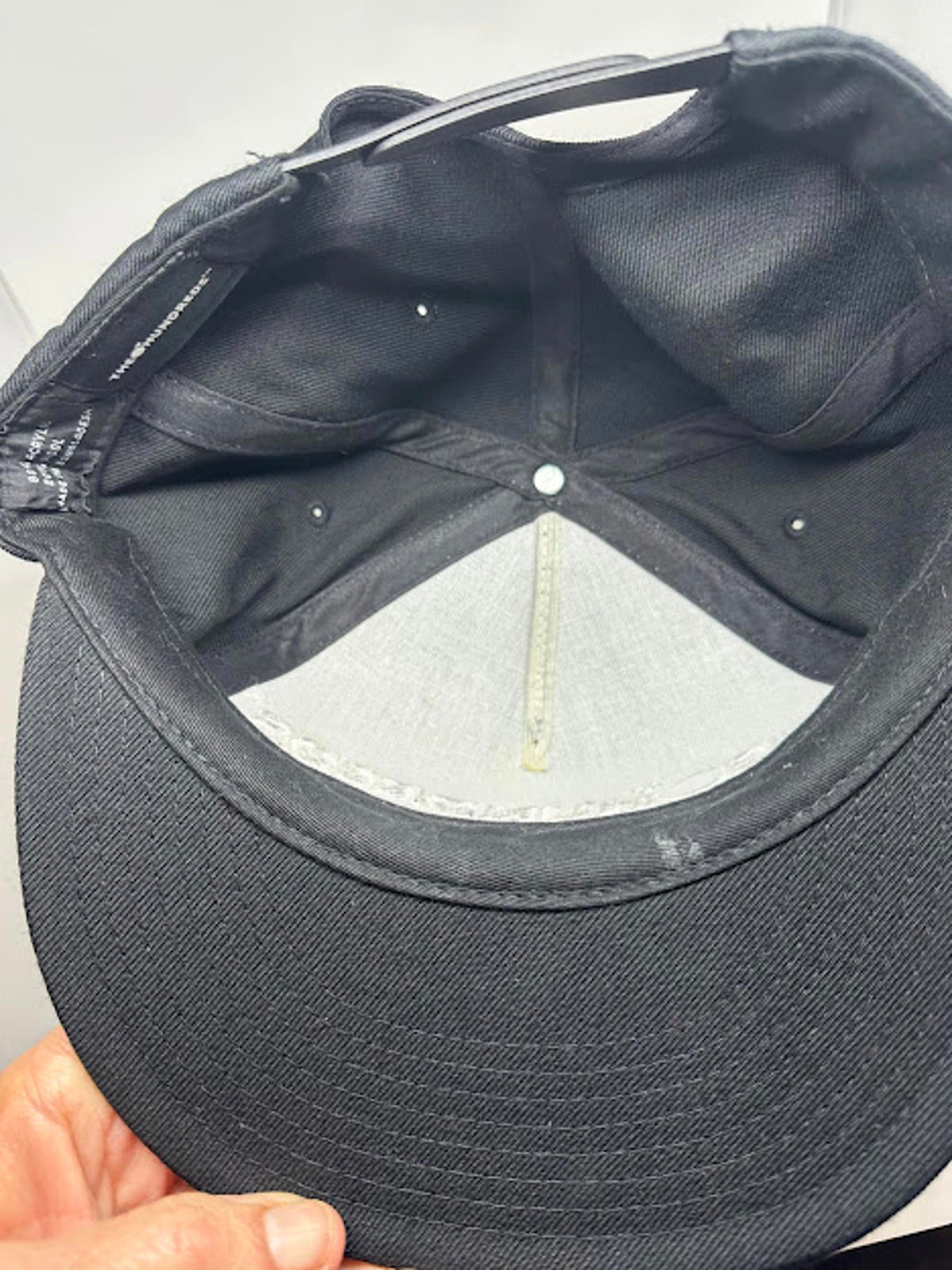 The Hundreds Black Snapback Hat Bomb Logo