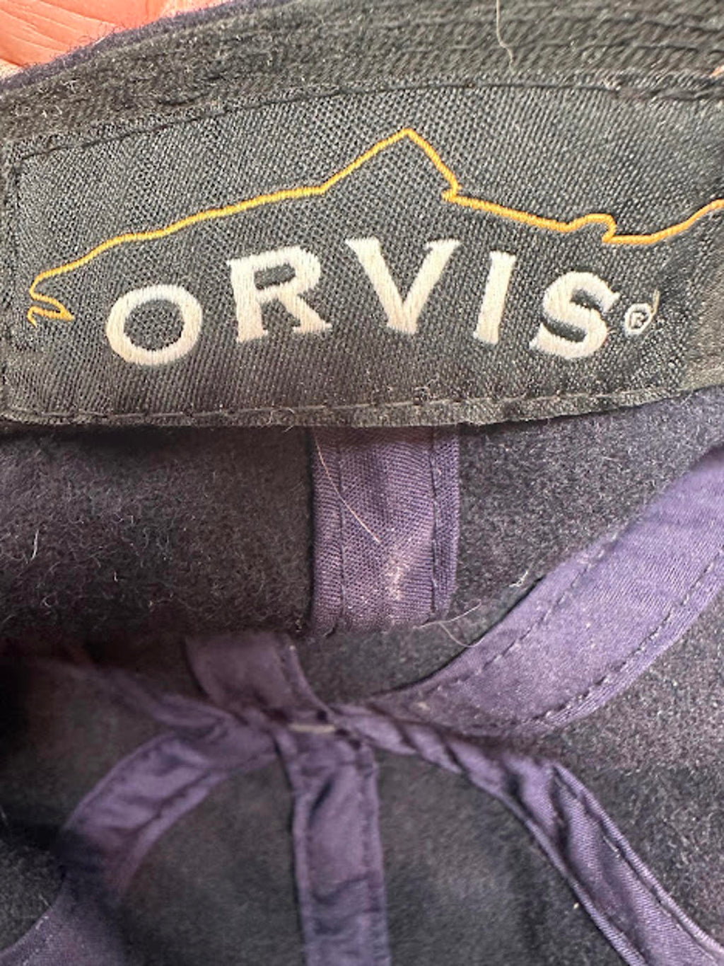 Orvis Wool Strapback Hat Fly Fishing Logo