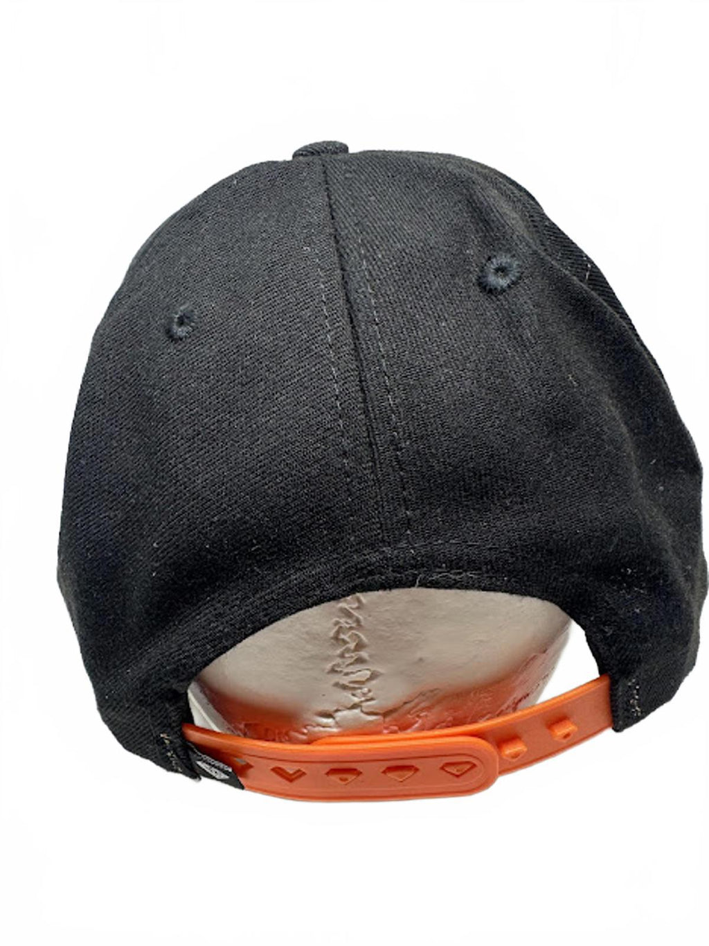 Diamond Supply Co Black Snapback Hat Orange Logo