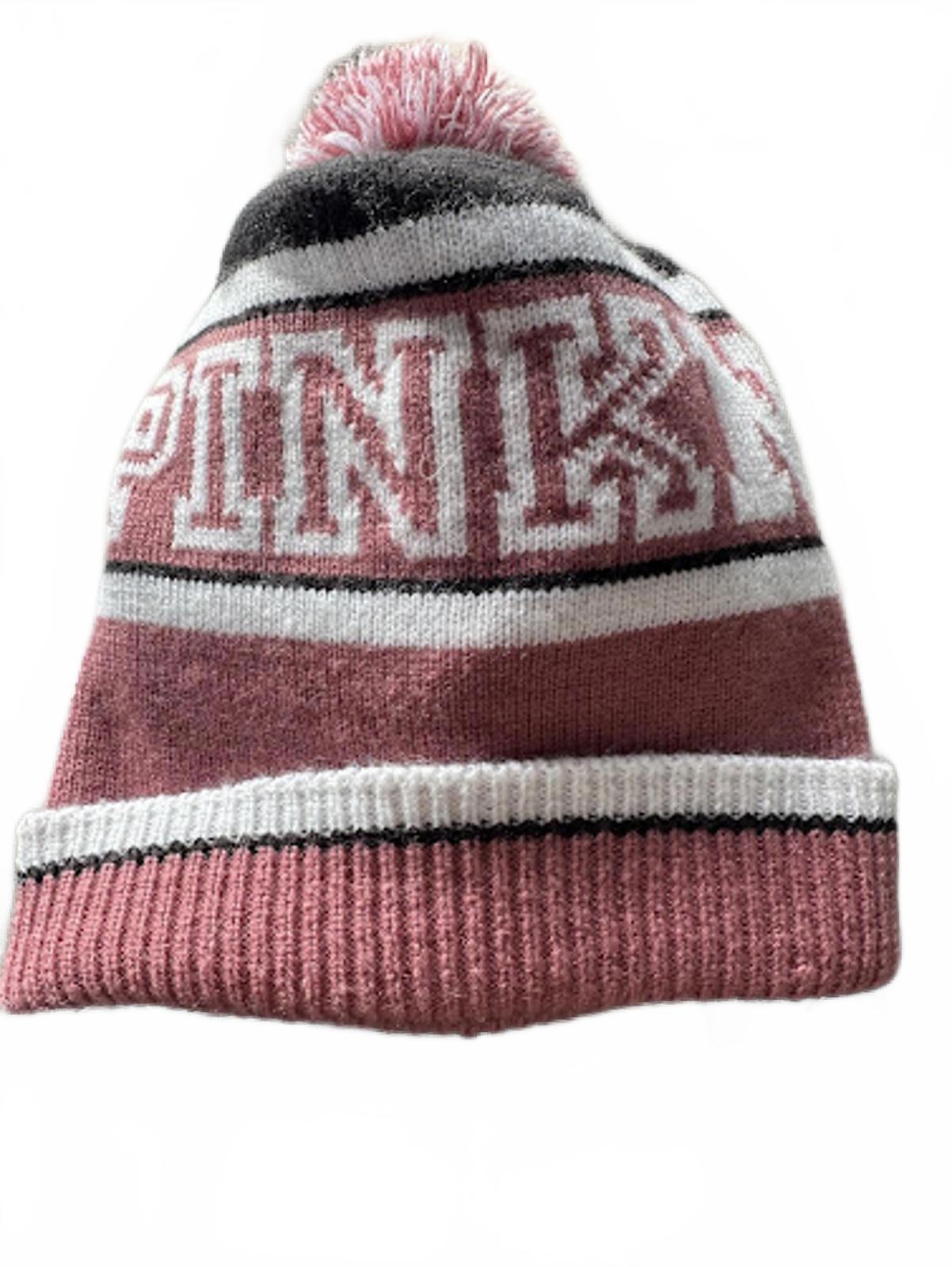 PINK Victoria’s Secret Pom Knit Beanie OS