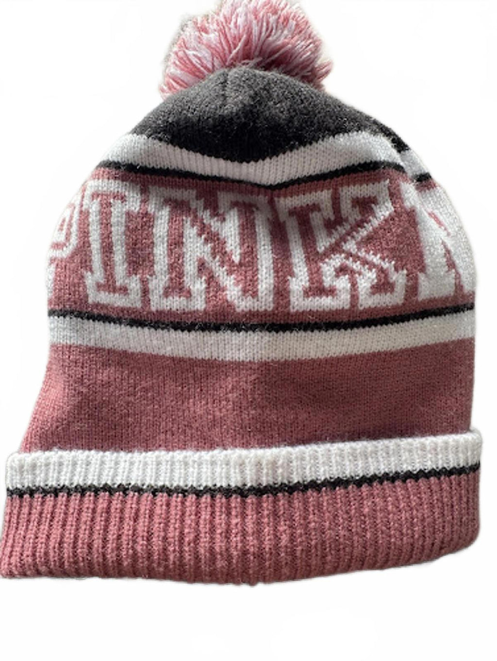 PINK Victoria’s Secret Pom Knit Beanie OS