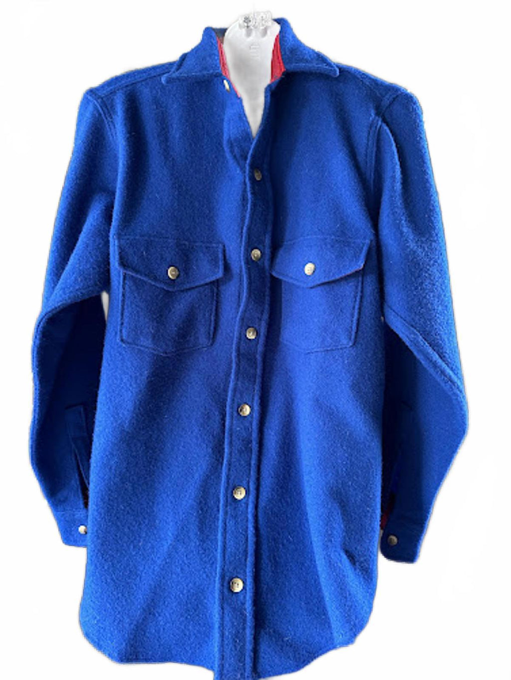 Woolrich USA Blue Wool CPO Shirt Jacket M
