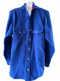 Woolrich USA Blue Wool CPO Shirt Jacket M