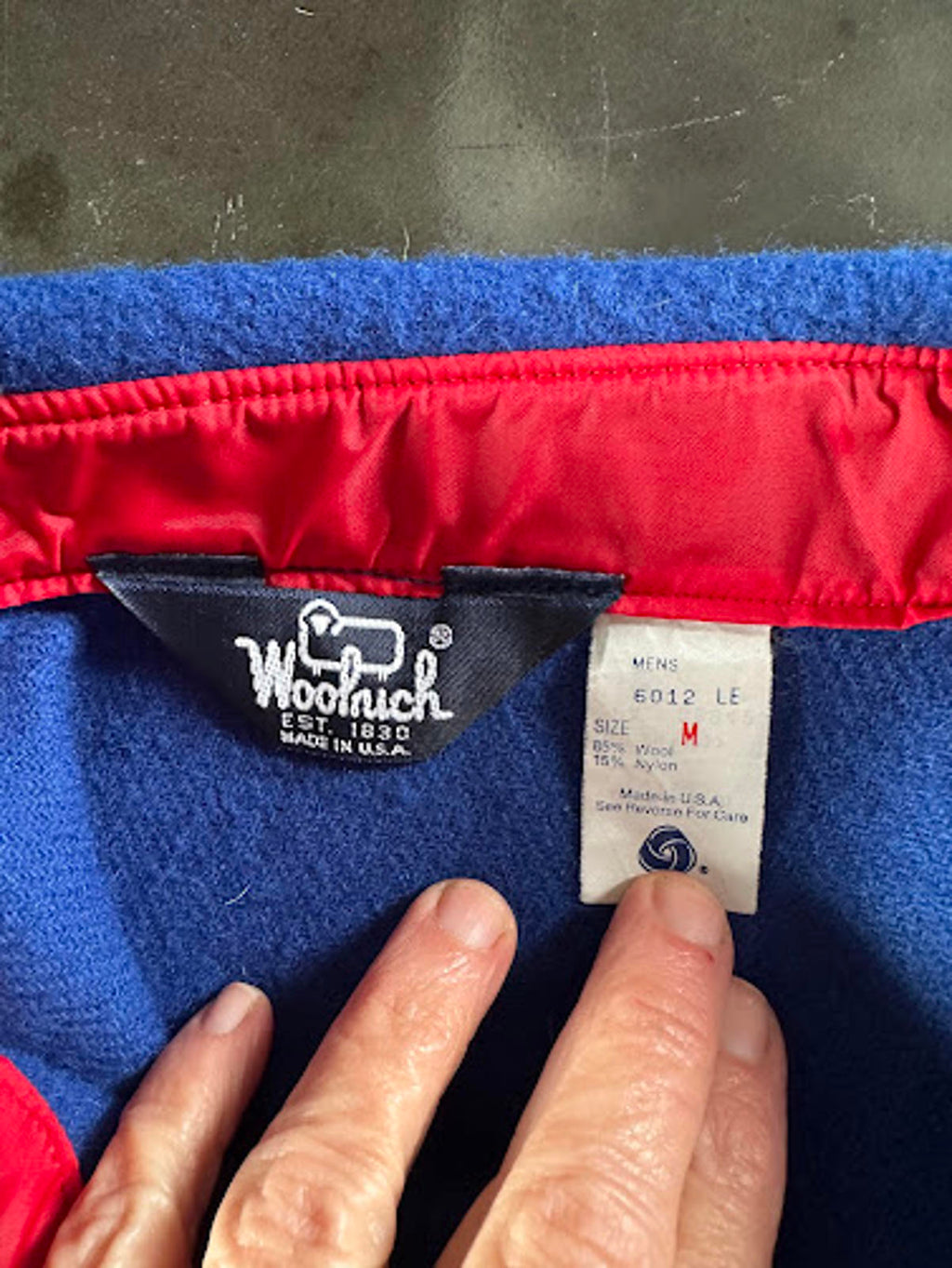 Woolrich USA Blue Wool CPO Shirt Jacket M