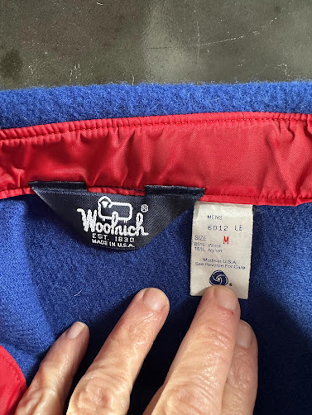 Woolrich USA Blue Wool CPO Shirt Jacket M