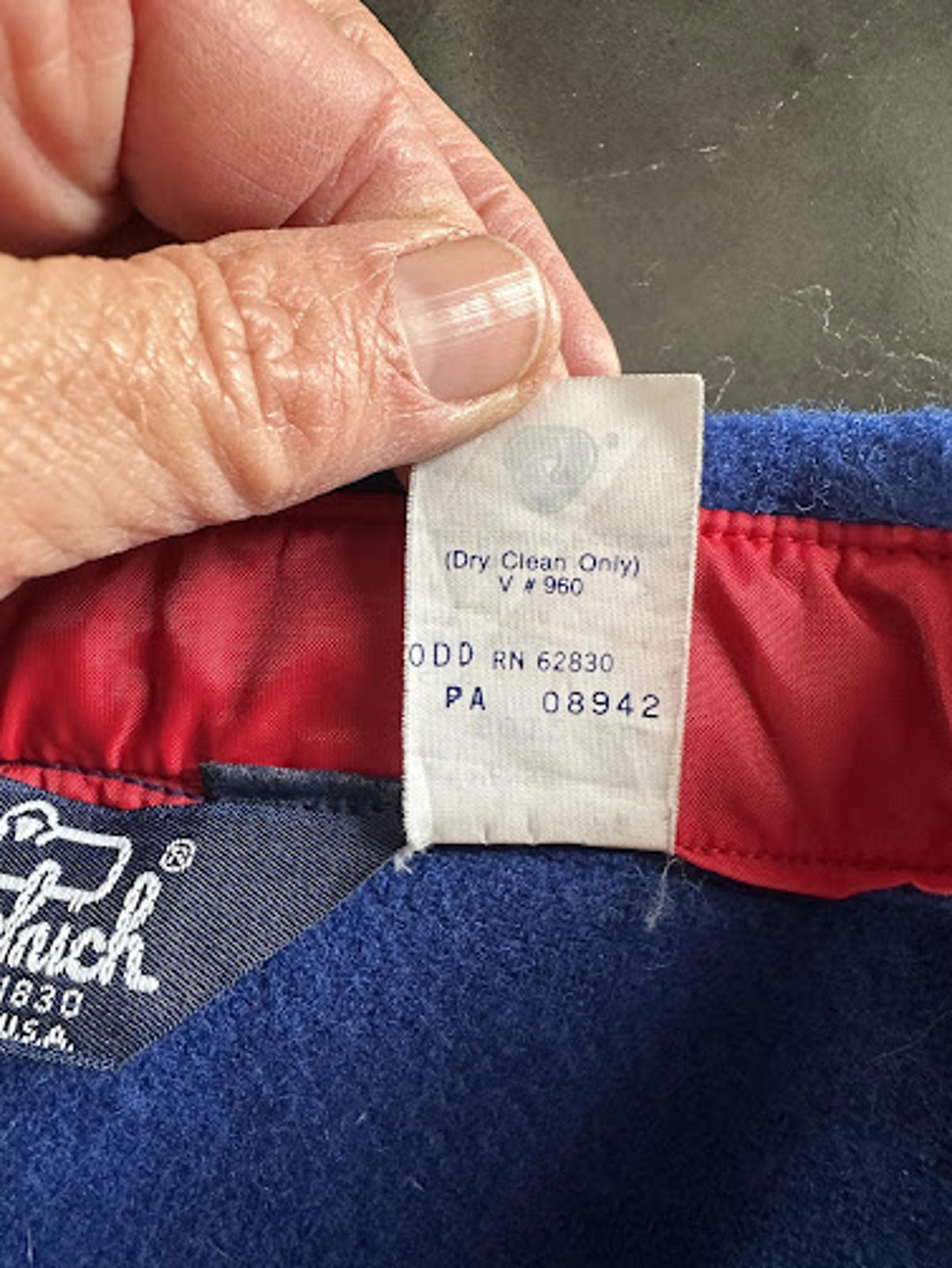 Woolrich USA Blue Wool CPO Shirt Jacket M
