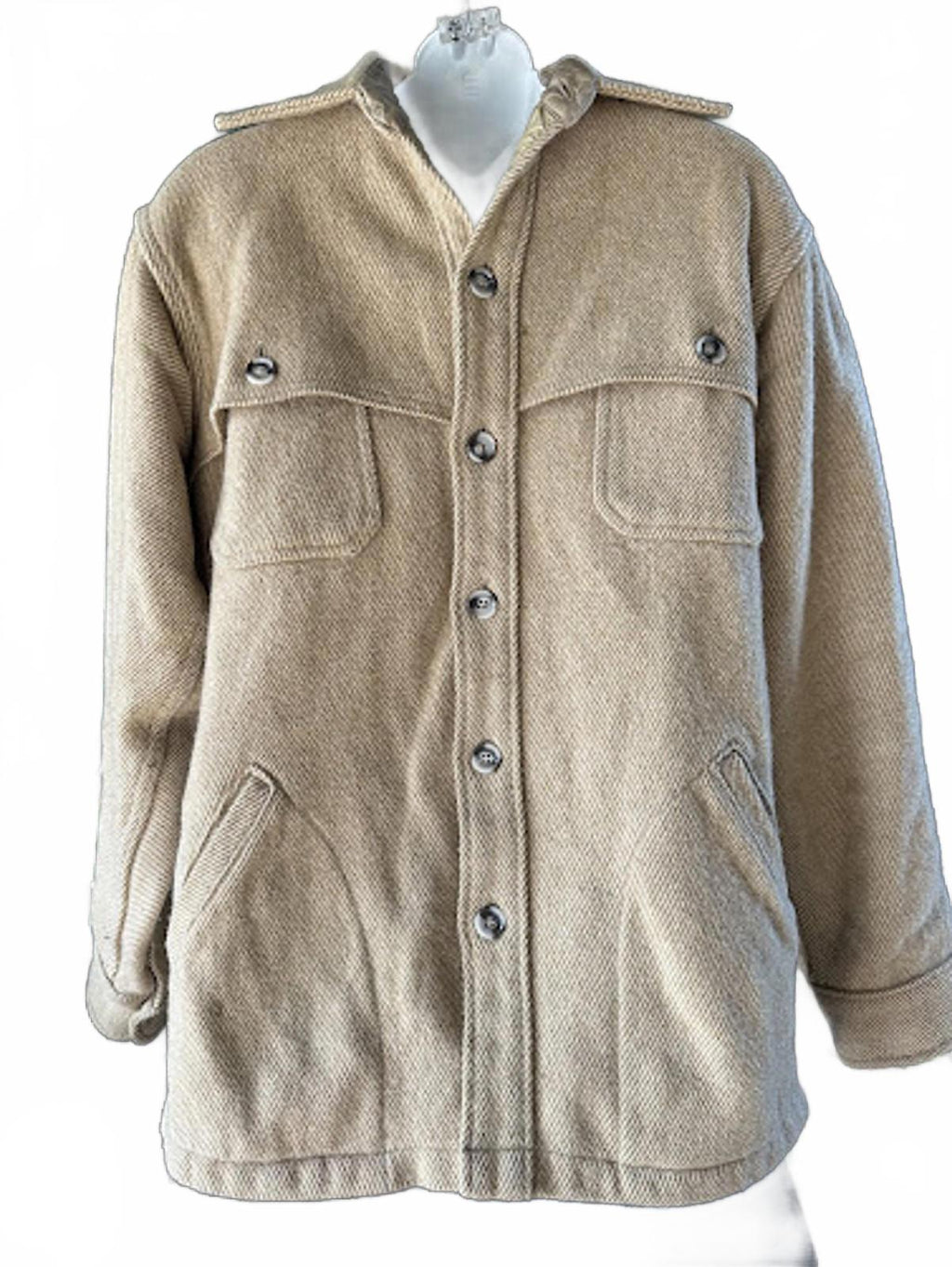 Vintage Woolrich Tan Wool Shirt Jacket L