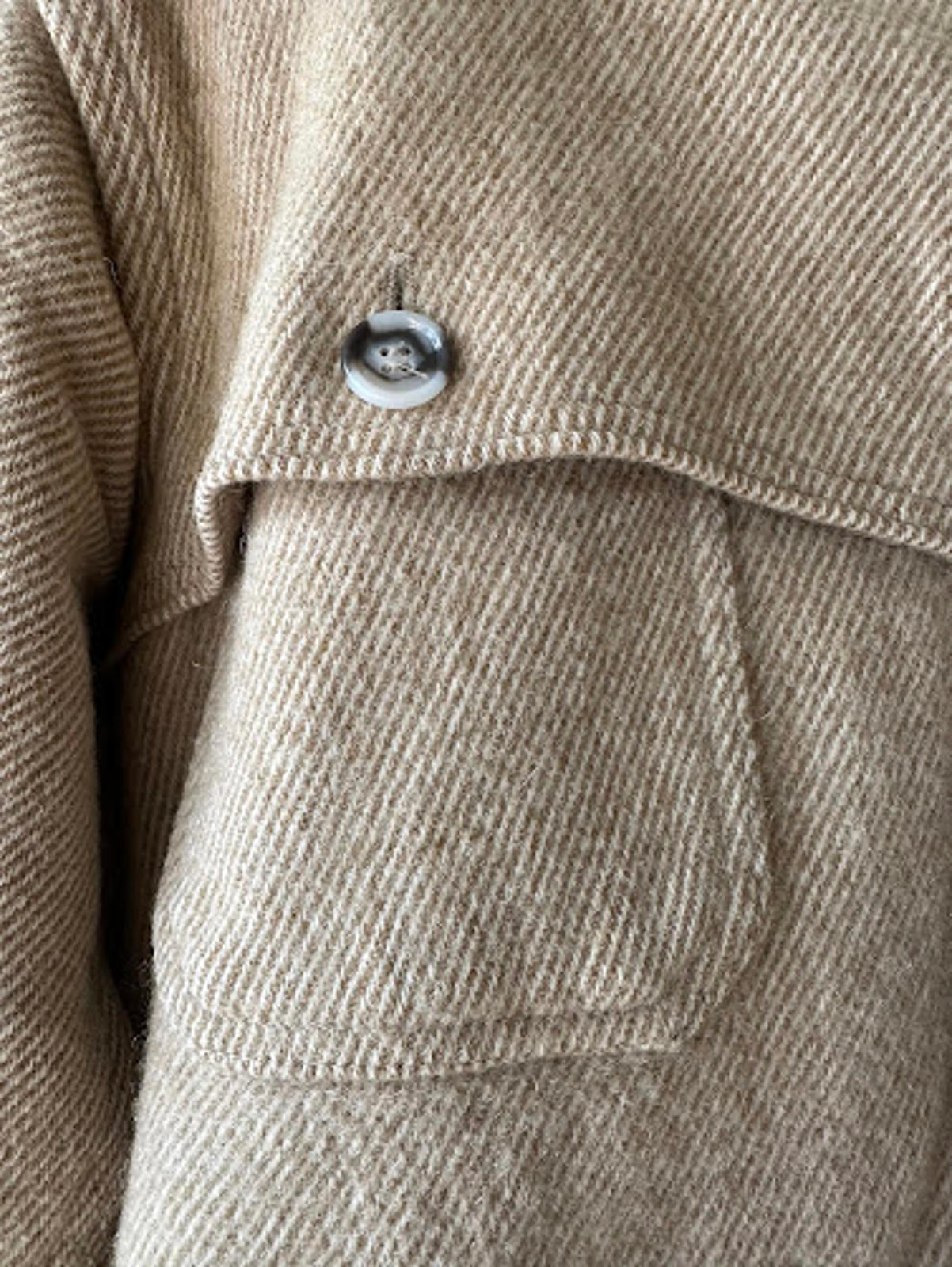 Vintage Woolrich Tan Wool Shirt Jacket L