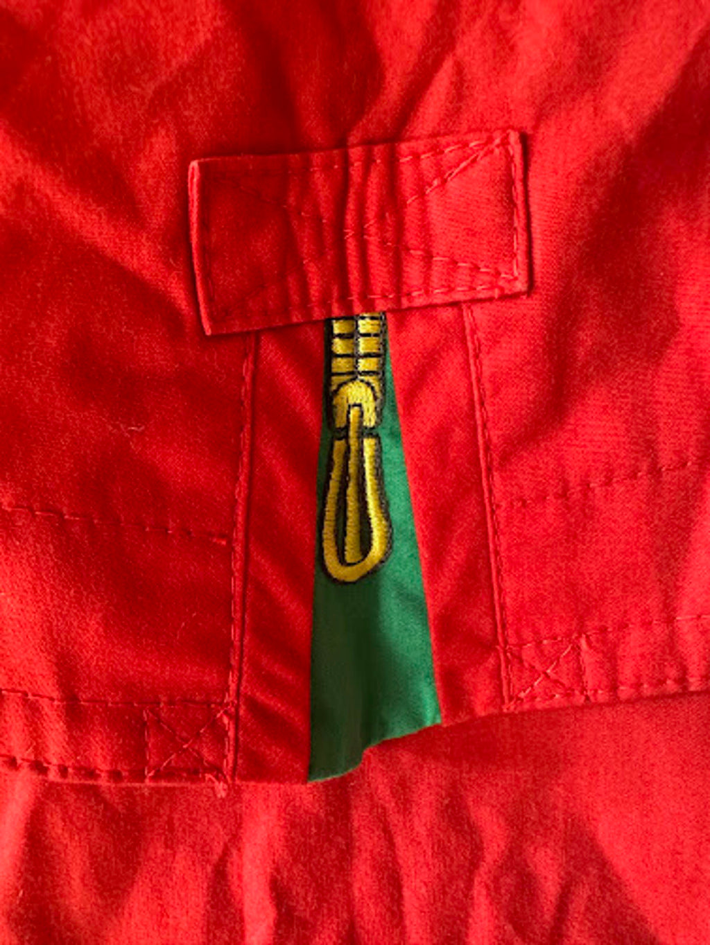 Vintage Red Trench Rain Coat 80s M