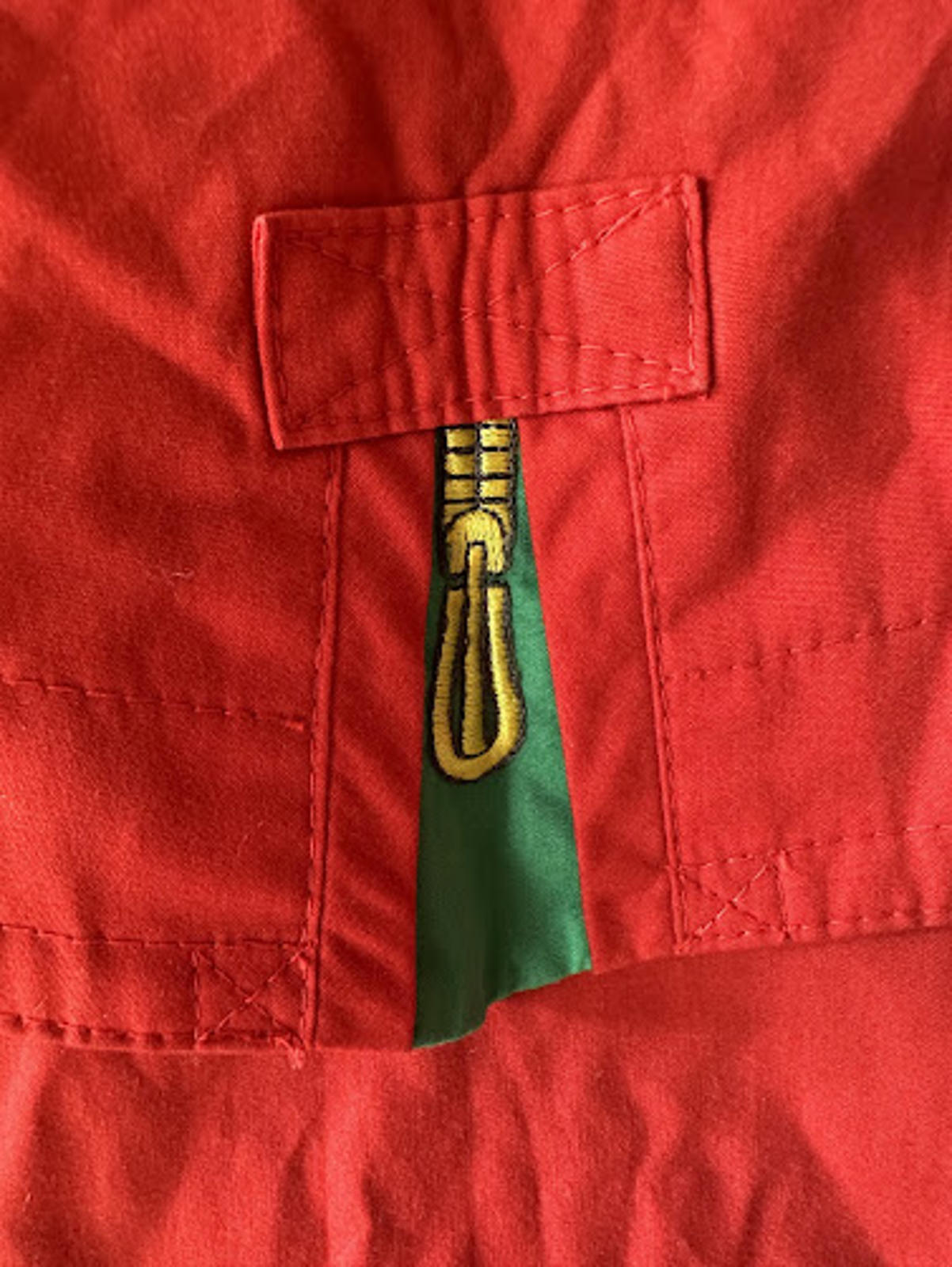 Vintage Red Trench Rain Coat 80s M