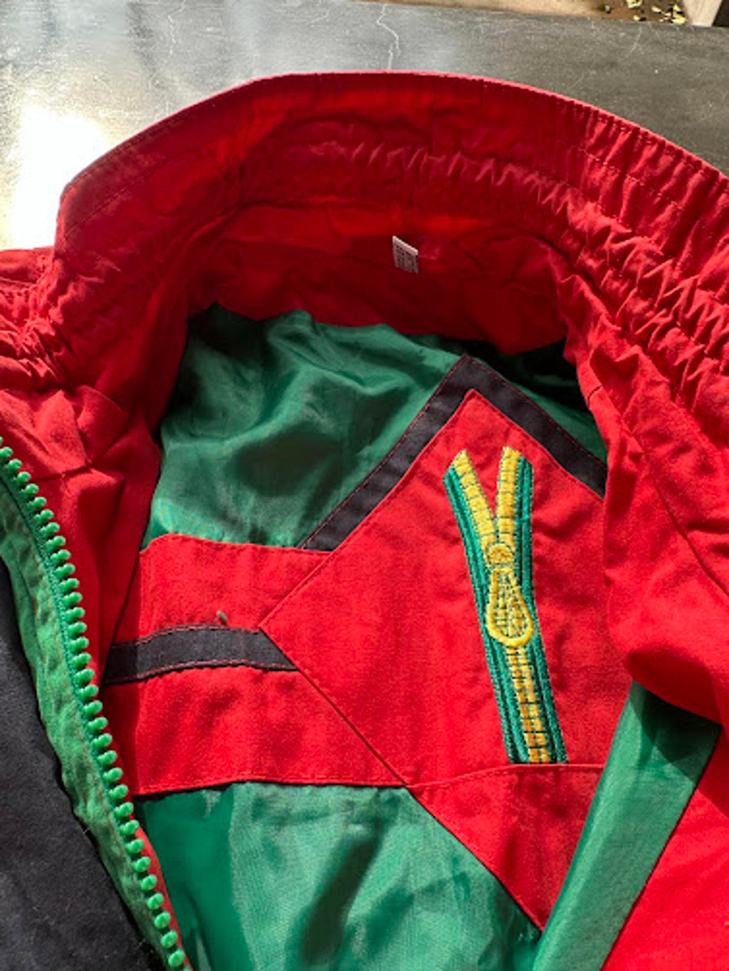 Vintage Red Trench Rain Coat 80s M