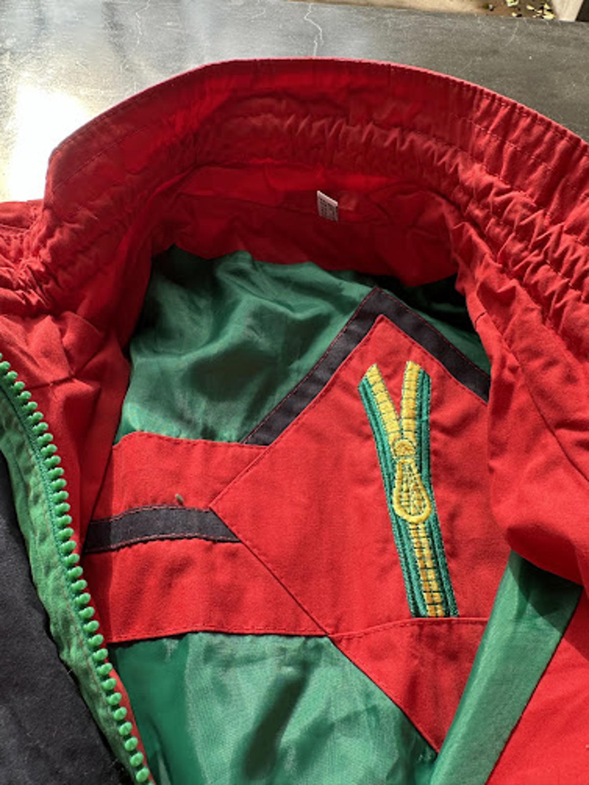 Vintage Red Trench Rain Coat 80s M